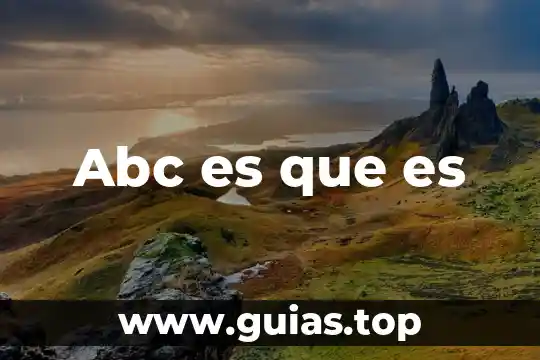 Qué es bienes concepto en definición abc 8 Abc es que es