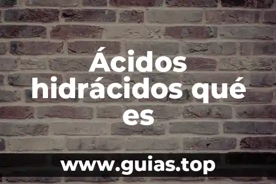 Qué es la función de los ácidos nucleicos 4 Ácidos hidrácidos qué es