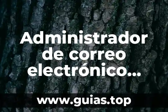 Que es mensajes destacados en el correo electronico 3 Administrador de correo electr贸nico que es