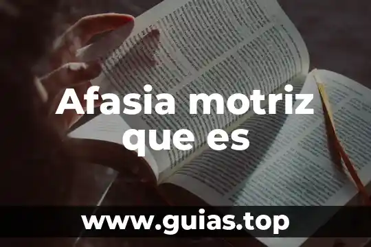 Que es la contaminación del agua para niños 8 Afasia motriz que es
