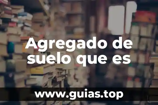 Que es el valor agregado a la manufactura 4 Agregado de suelo que es