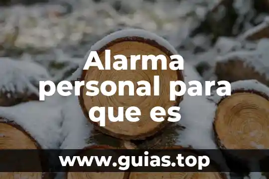 Qué es un sistema de alarma sísmica 5 Alarma personal para que es