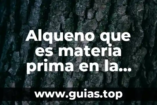 Que es una materia prima tipos 6 Alqueno que es materia prima en la elaboración de plásticos