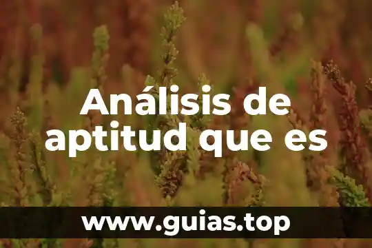 Laboratorio de análisis de agua que es 8 Análisis de aptitud que es