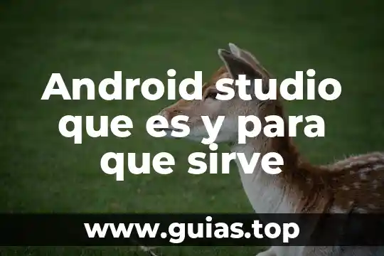 Que es ser análogos 5 Android studio que es y para que sirve