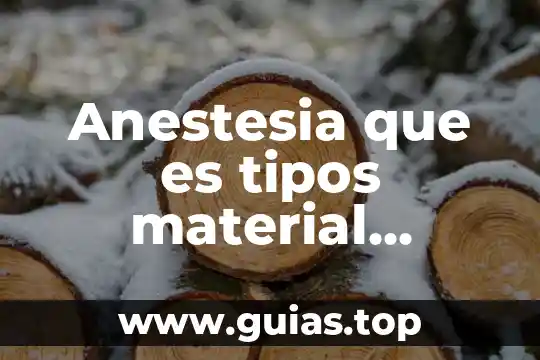 L.e.e.q que es en enfermeria 6 Anestesia que es tipos material acciones de enfermeria