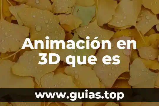 3D Chip qué es 6 Animación en 3D que es
