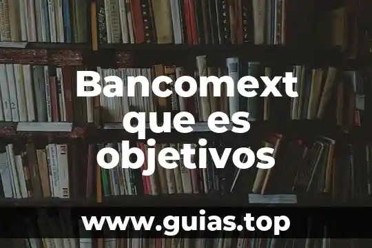Que es objetivos o propósitos de una tesis 8 Bancomext que es objetivos