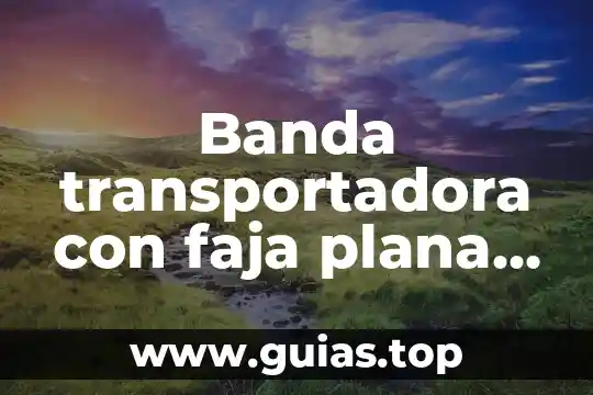 Que es ser anexado 6 Banda transportadora con faja plana que es