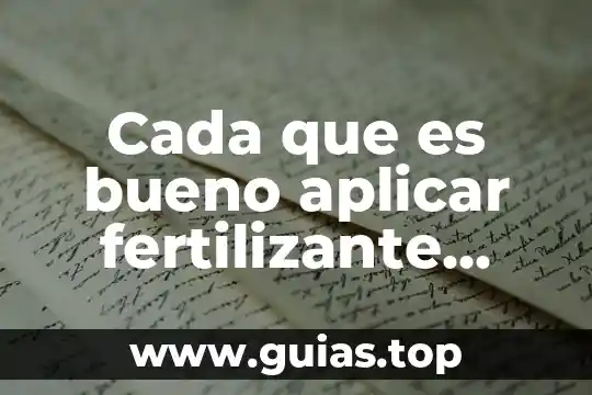 Que es ser gata en argentina 5 Cada que es bueno aplicar fertilizante foliar