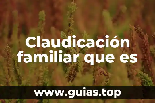 Que es protocolo familiar 8 Claudicación familiar que es