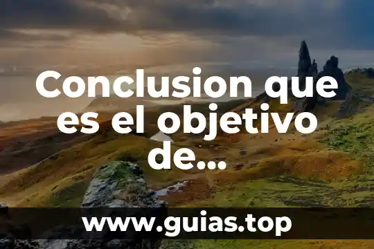 Qué es la investigación en línea definición 3 Conclusion que es el objetivo de investigación
