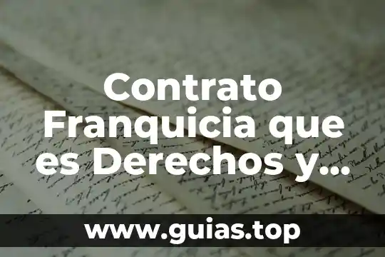 Que es aviso de cumplimiento de obligaciones fiscales 6 Contrato Franquicia que es Derechos y Obligaciones México