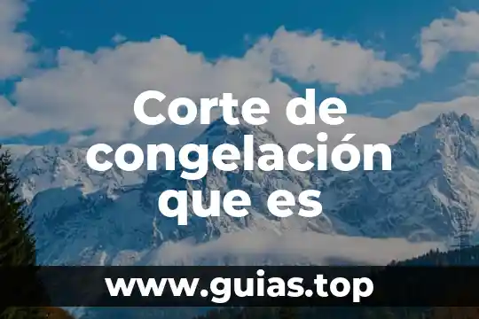 Que es el bautizo y corte de pelo en chile 4 Corte de congelación que es