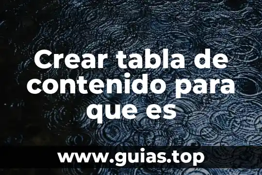 Que es el ser en la ontologia 4 Crear tabla de contenido para que es