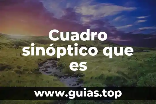 Que es un cuadro sinoptico de tipos de inventarios 5 Cuadro sinóptico que es