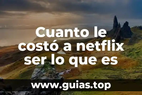 Que es email que sale en netflix 5 Cuanto le costó a netflix ser lo que es