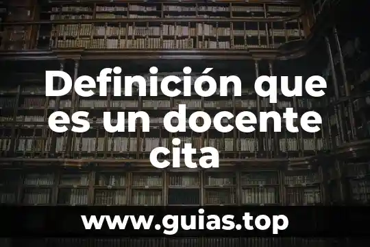 Que es un trillo definicion 8 Definición que es un docente cita