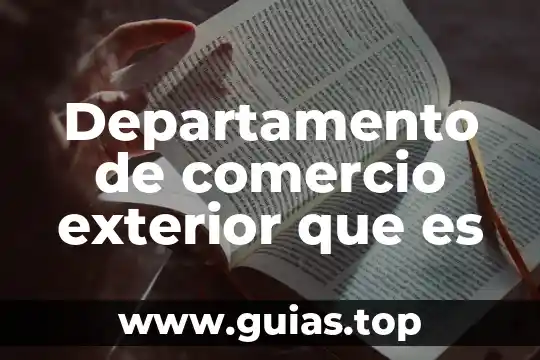 Qué es número exterior e interior de un domicilio 7 Departamento de comercio exterior que es