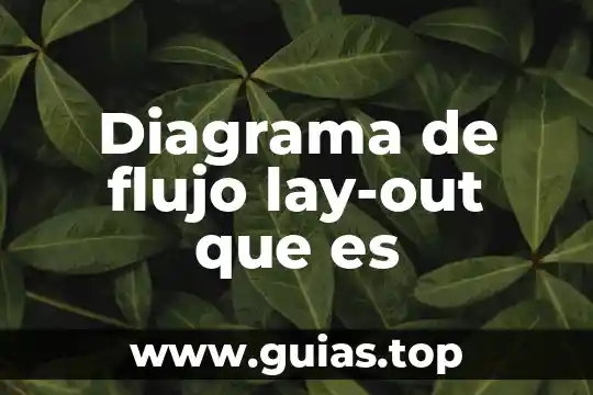 Que es un loop en un diagrama 4 Diagrama de flujo lay-out que es