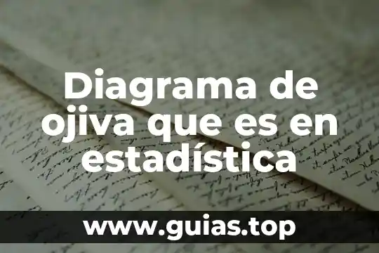 Qué es un ojiva en estadística 3 Diagrama de ojiva que es en estadística