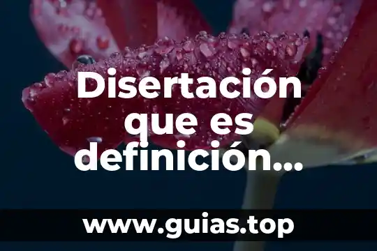 Que es trabajo autores 6 Disertación que es definición autores