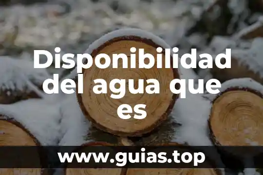 Que es soñar con mucha gente y agua 3 Disponibilidad del agua que es