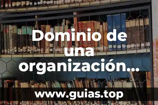 Qué es cdma en organización de computadoras 3 Dominio de una organización que es