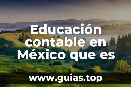 Que es un manual contable importancia tipos de manuales 7 Educación contable en México que es