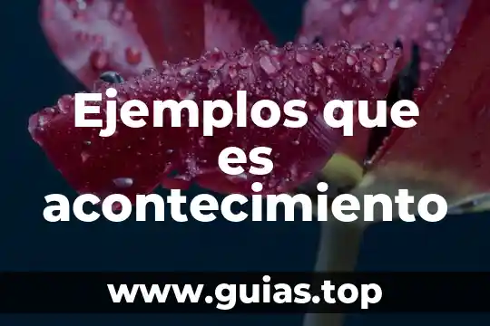 Que es albur ejemplos 3 Ejemplos que es acontecimiento