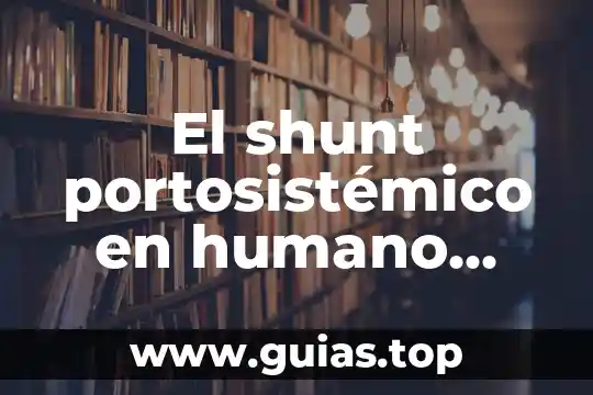 El shunt portosistémico en humano que es