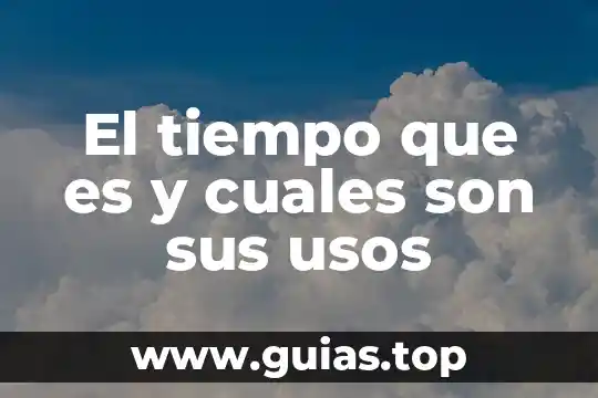 Qué es control y cuáles son los tipos de control 5 El tiempo que es y cuales son sus usos