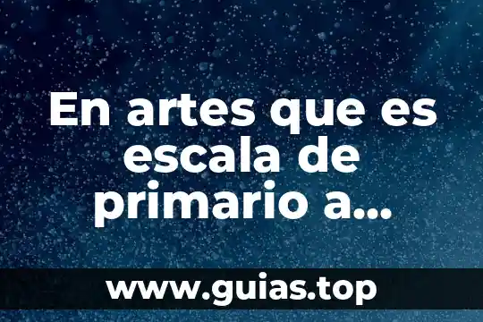 Qué es el simbolismo en artes 5 En artes que es escala de primario a primario