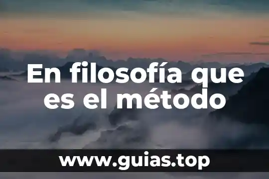 Qué es la silogismo en filosofía 7 En filosofía que es el método
