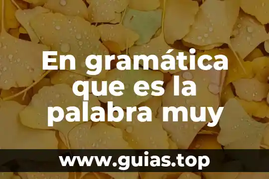 Animal que es muy sentido 6 En gramática que es la palabra muy