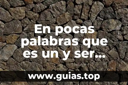 Que es en pocas palabras artificial 8 En pocas palabras que es un y ser individual