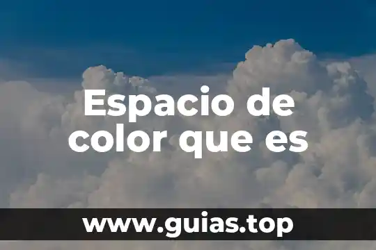 Que es un importe neto 7 Espacio de color que es
