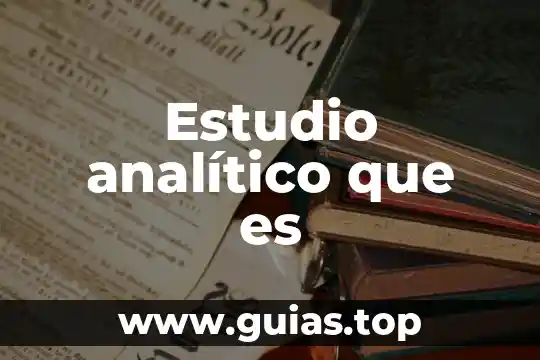 Que es el sistema analitico en contabilidad 8 Estudio analítico que es