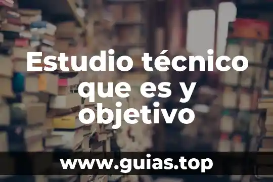 Concepto tecnico de que es lengua 7 Estudio técnico que es y objetivo
