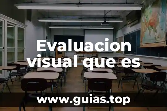 Que es la planificación de la evaluacion concepto 5 Evaluacion visual que es