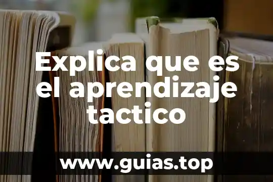 Que es el andamiaje en el aprendizaje 7 Explica que es el aprendizaje tactico