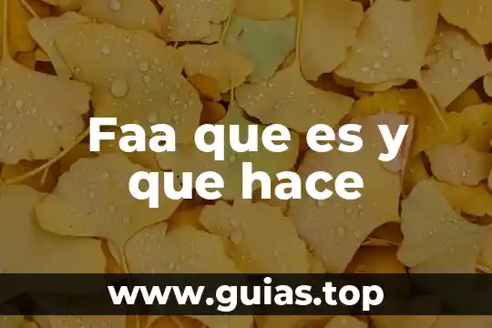 Tesis que es como se hace definircion 7 Faa que es y que hace
