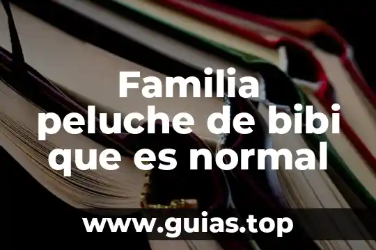 Que es mejor la familia o el dinero 7 Familia peluche de bibi que es normal