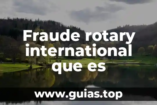 Qué es tococirugía definición 4 Fraude rotary international que es
