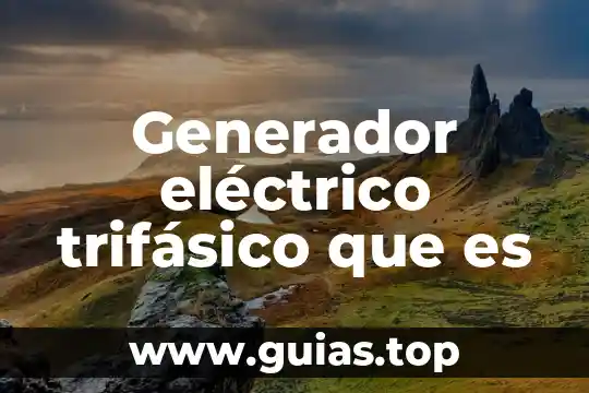 Que es un elemento pasivo en un circuito electrico 8 Generador eléctrico trifásico que es