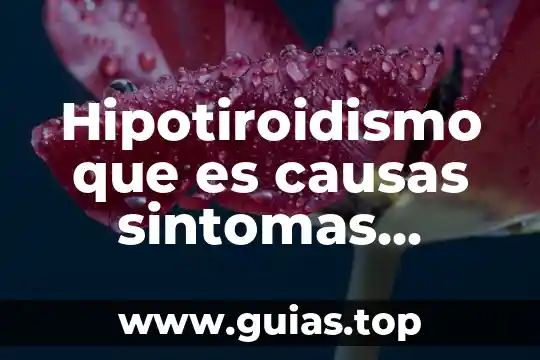 Qué es el cáncer causas y consecuencias síntomas tratamiento 8 Hipotiroidismo que es causas sintomas tratamiento