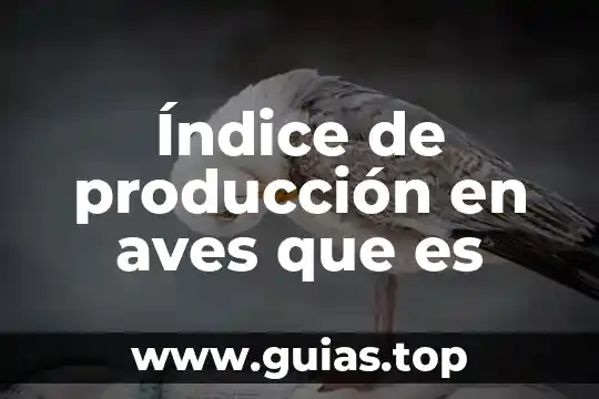 Qué es el índice de peróxidos en física 7 Índice de producción en aves que es