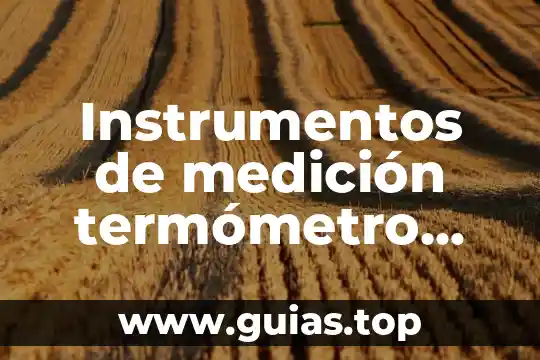 Que es y para que sirve el termómetro de gas 6 Instrumentos de medición termómetro qué es y tipos