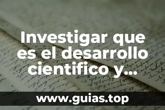 Que es el desarrollo del pensamiento simbolico 4 Investigar que es el desarrollo cientifico y tecnologico