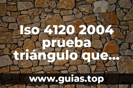 Que es proceso de acuerdo a la norma iso 9000 8 Iso 4120 2004 prueba triángulo que es